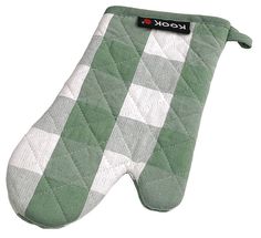KOOK Ovenwant Ruit Groen 30 cm