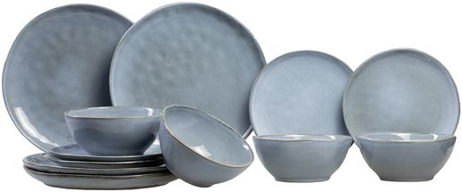 Salt &amp; Pepper Serviesset Artisan Blue 12-Delig