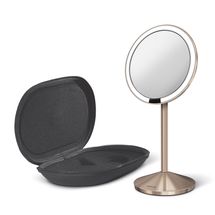 Simplehuman Sensor Mini make-up spiegel met LED - rosegoud