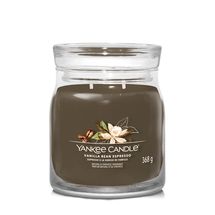 Yankee Candle Geurkaars Medium - met 2 lonten - Vanilla Bean Espresso - 11 cm / ø 9 cm