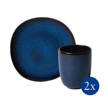 Villeroy & Boch Lave serviesset - blauw