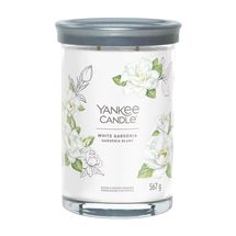 Yankee Candle Geurkaars Large Tumbler - met 2 lonten - White Gardenia - 15 cm / ø 10 cm
