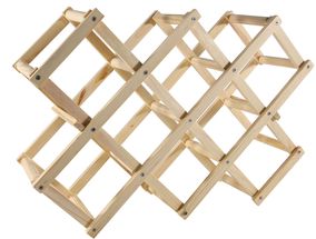 CasaLupo Wijnrek Bar Essentials Hout 10 Flessen - Inklapbaar
