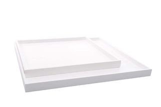 XLBoom 2 dienbladen Low Square wit