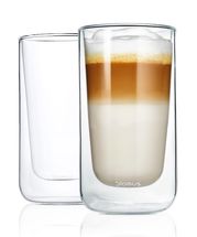 Blomus Nero dubbelwandig latte macchiatoglas 32cl - 2 stuks