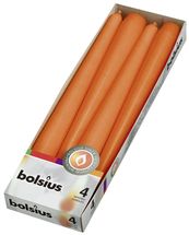 Bolsius Gotische Kaarsen Oranje 24.5 cm - 4 Stuks