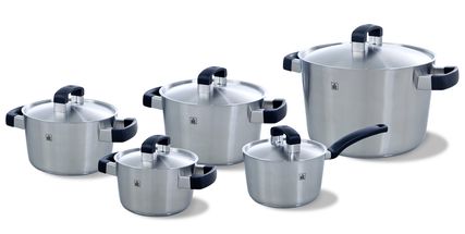 BK Pannenset Conical Cool RVS 5-Delig