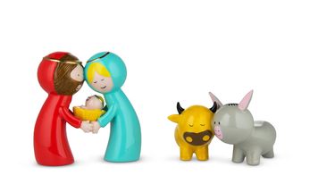 Alessi Kerstfiguren Happy Eternity Baby - AGJ01S2 - 2 stuks - door Massimo Giacon &amp; Marcello Jori