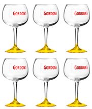 Gordon's Gin Tonic Glazen Lemon - 6 Stuks