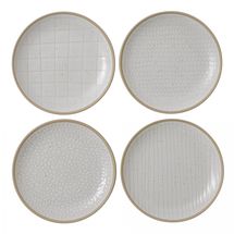 Royal Doulton Maze Grill bordenset ø 16cm - 4 stuks - wit