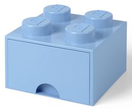 LEGO® Opbergbox met Lade Lichtblauw 25 x 25 x 18 cm