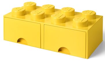LEGO® Opbergbox met Lades Geel 50 x 25 x 18 cm