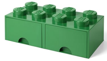 LEGO® Opbergbox met Lades Groen 50 x 25 x 18 cm
