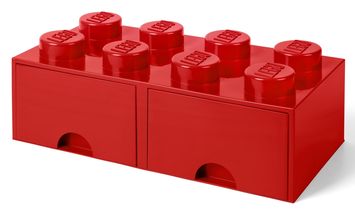 LEGO® Opbergbox met Lades Rood 50 x 25 x 18 cm