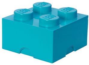 LEGO® Opbergbox Turquoise 25 x 25 x 18 cm
