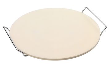 Point-Virgule Pizzasteen Met Metalen Houder ø 34 cm