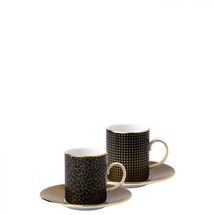 Wedgwood Arris Espressokop en schotel - set van 2 - Sphere en Crackle