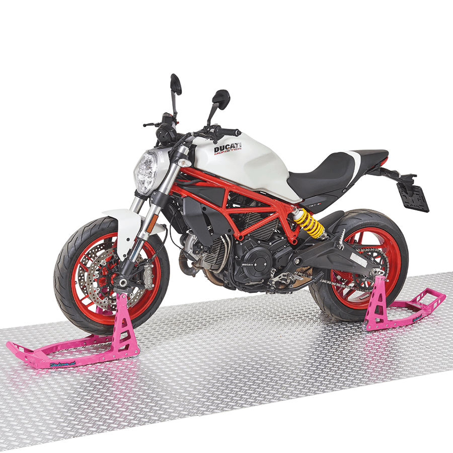 MotoGP motorstand voorwiel roze