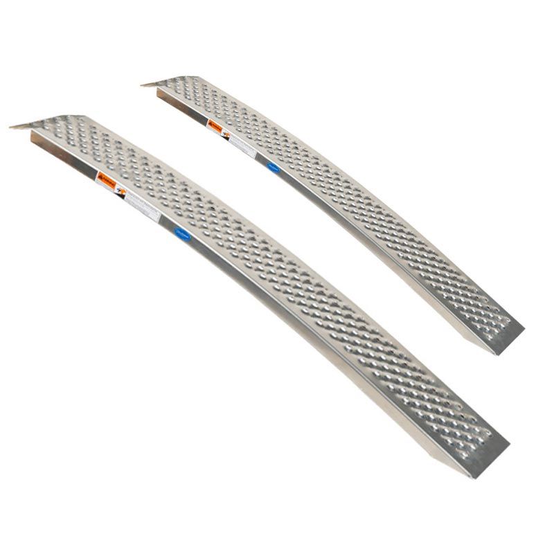 Aluminium oprijplaat - gebogen 150 cm - 2 stuks 1