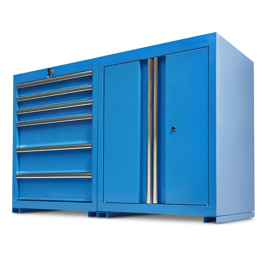 Werkplaatskasten set PRO - blauw 1