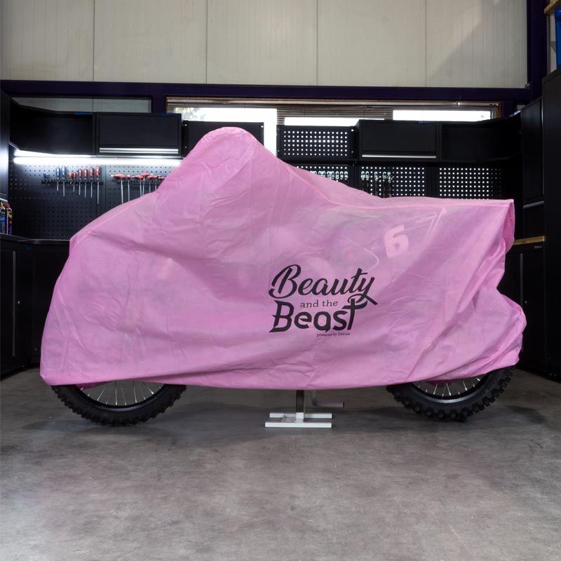 Universele roze motorhoes voor binnenstalling 4