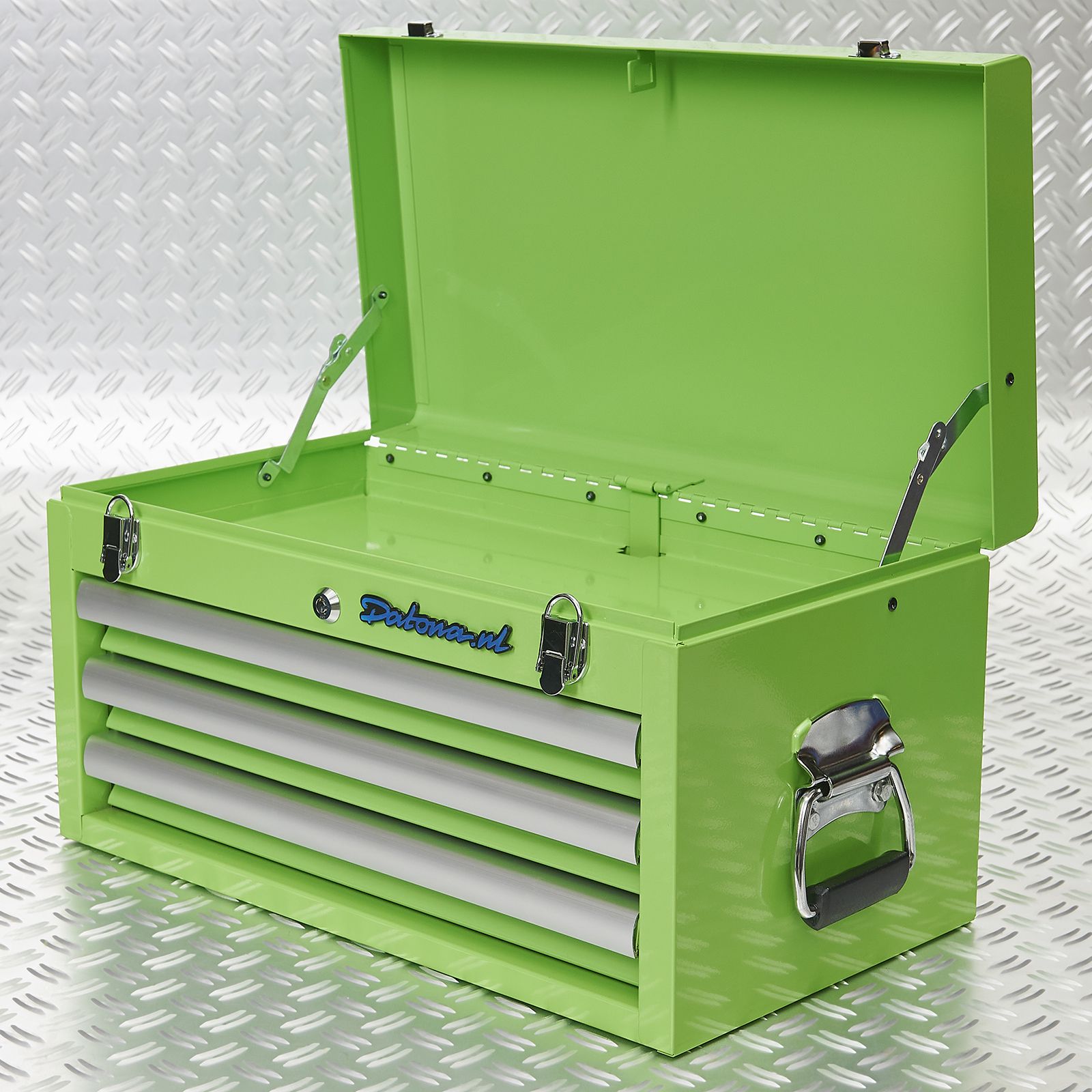 groene gereedschapskoffer met klep 51101 green