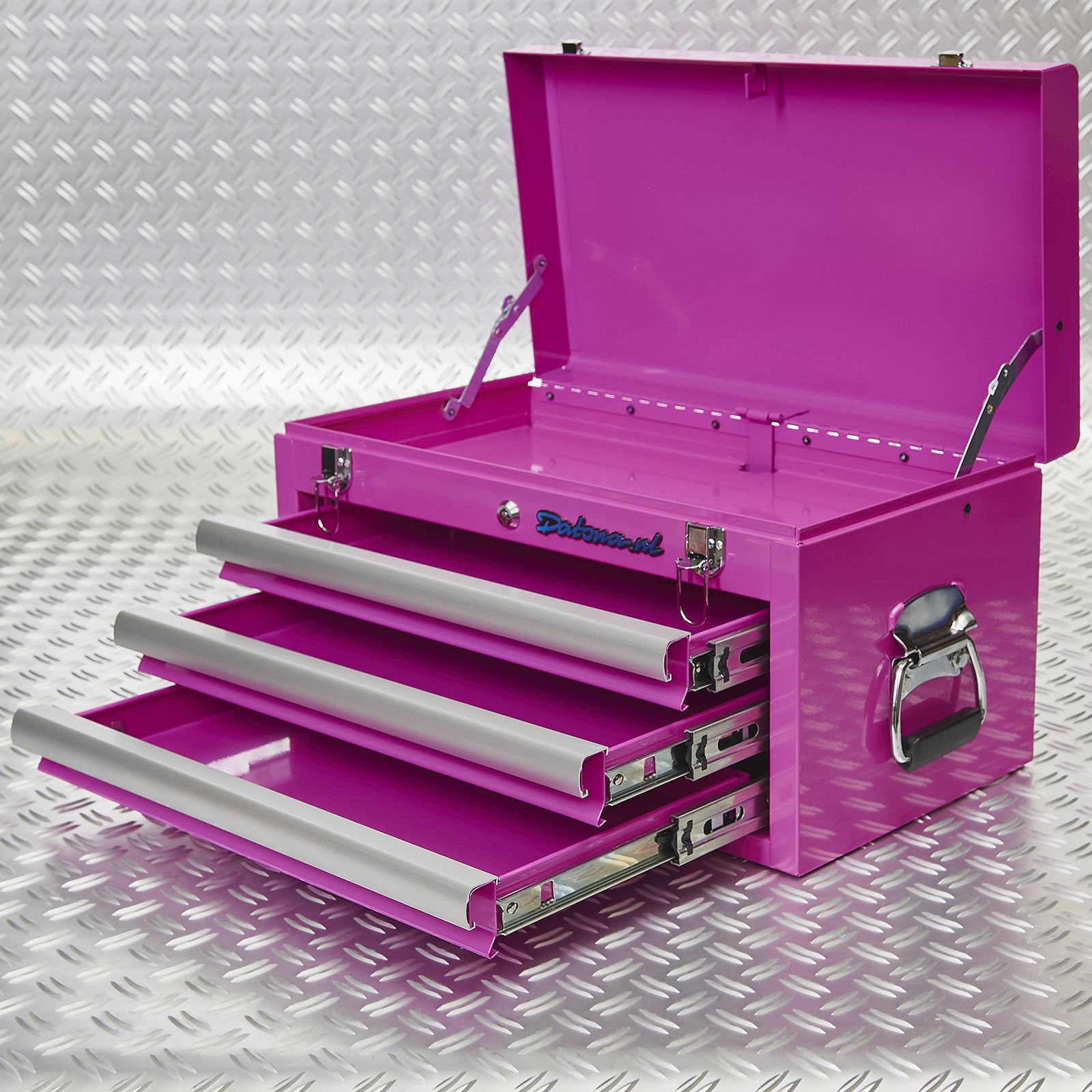 klep en lades van gereedschapskoffer open 51101 purple