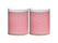 Bolsius kaarsen Sparkle Light kant roze - 2 stuks