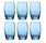 Arcoroc Waterglas Salto Blauw 35 cl - 6 Stuks