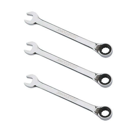 Omschakelbare ringratelsleutel - 16 mm - 3 stuks 1