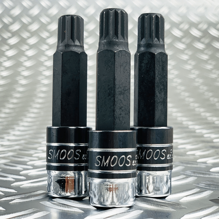 Losse meertand "Triple square" dop M16 met 1/2 " opname - 3 stuks 1