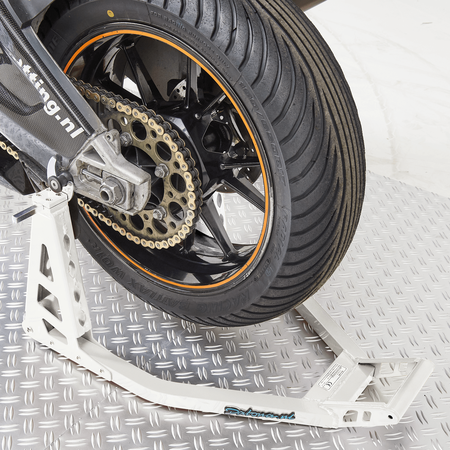 MotoGP Paddockstand achterwiel mat BMW wit