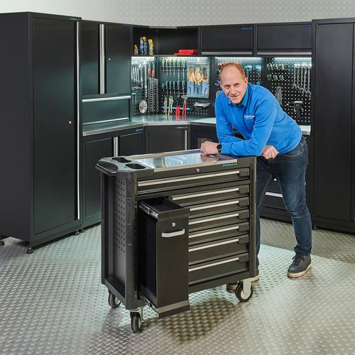 Gereedschapskar met deur "tech line" 100 cm 13