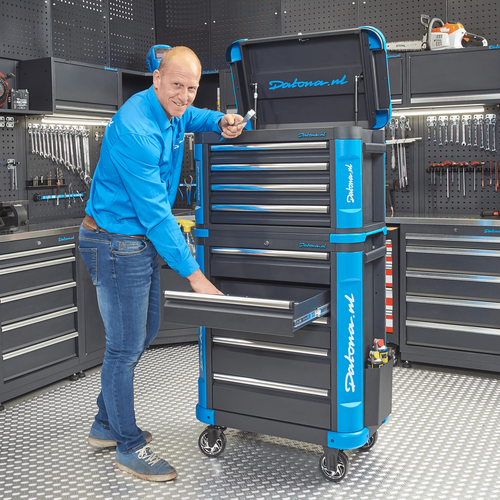 Verrijdbare gereedschapswagen met topkist XL - Premium serie 15