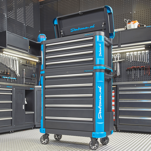 Verrijdbare gereedschapswagen met topkist XL - Premium serie 7