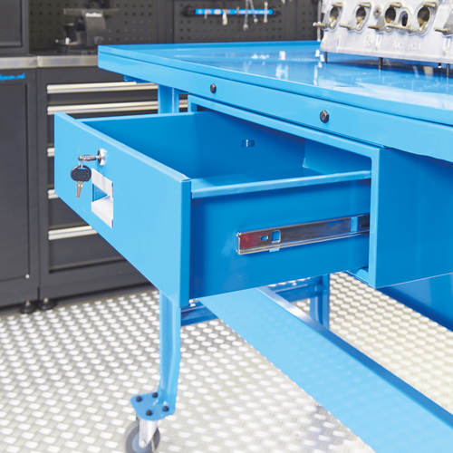 Montagetafel verrijdbaar - blauw 6