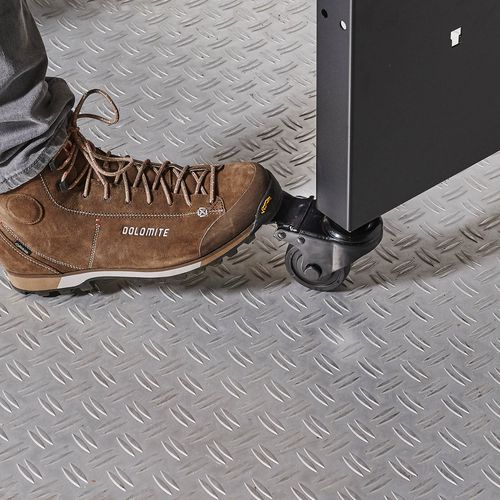 Werkbank PRO met bamboe werkblad en legbord verrijdbaar- 200 cm 11