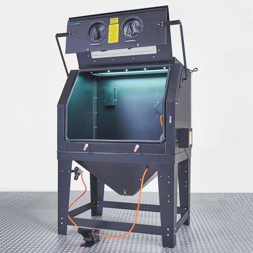 Zandstraler met afzuiging 1000 liter