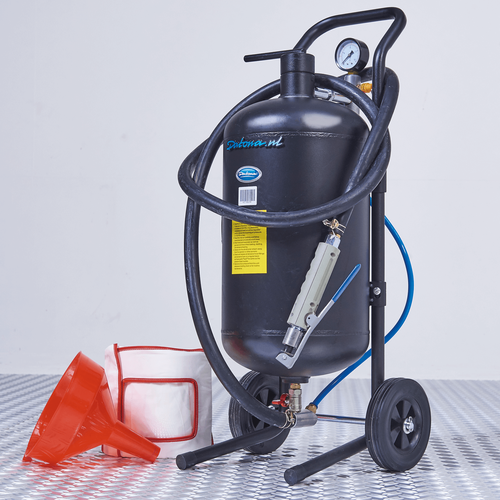 Mobiele straalketel met afzuigingmet afzuiging 20 liter