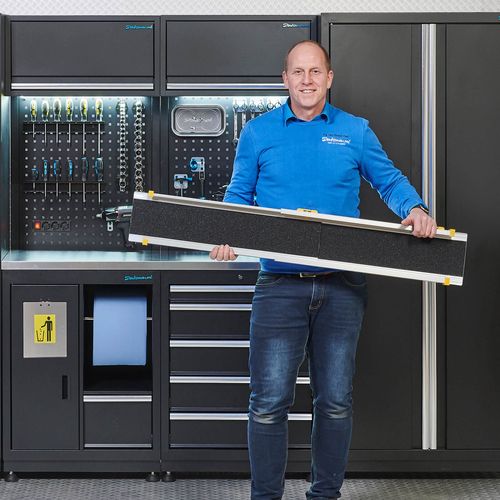 Aluminium oprijgoten uittschuifbaar 180 cm