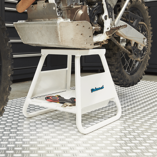 Motorsteun Husqvarna wit