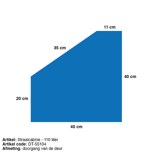Gritstraal apparaat 110 liter