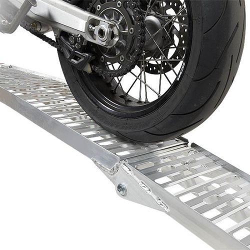 Extra verstevigde aluminium oprijplaat opklapbaar - 225 cm - 2 stuks 3