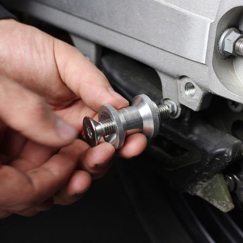 Zwarte bobbins motoren KTM M10 x 1,5 Aluminium