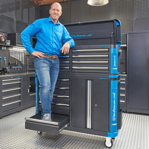 Verrijdbare gereedschapswagen met topkist XXL - Premium serie 20
