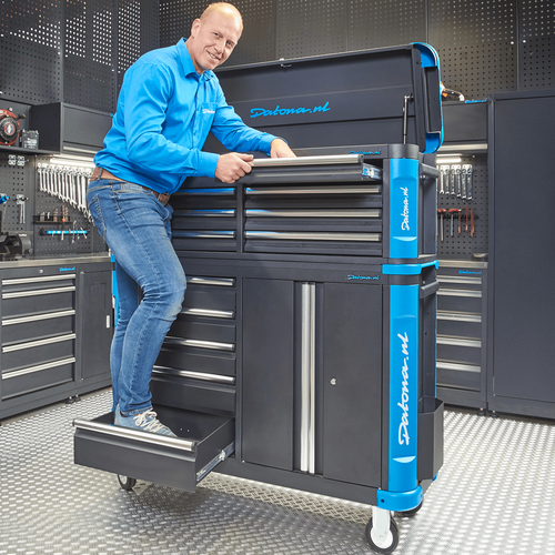 Verrijdbare gereedschapswagen met topkist XXL - Premium serie 21