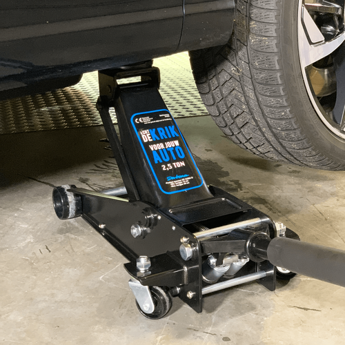 Hydraulische autokrik - 2,5 ton + Verrijdbare garage ligkar extra lang 1