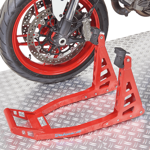 motogp paddockstand voorwiel verstelbaar Honda rood