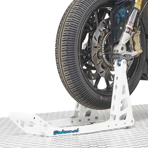 MotoGP Paddockstand voorwiel mat BMW wit