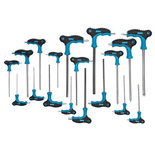 18-delige inbus- en torxsleutel set met T-greep in "PRO" softmodule 6
